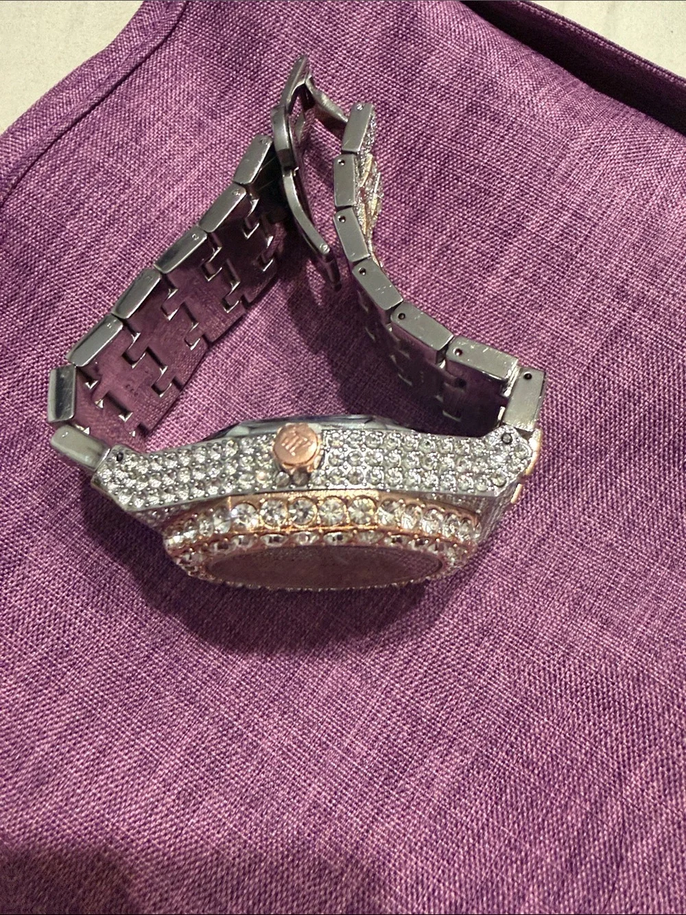 Rose Gold and Silver Watch